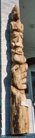 Hand Carved Oak, 5' tall