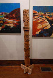 Traditional Tiki at Artwalk